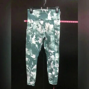 Balance Collection High waist 7/8 length athletic leggings, tie dye, leg pockets